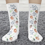 Dad's Lucky Golf Socks - Personalized Photo Crew Socks