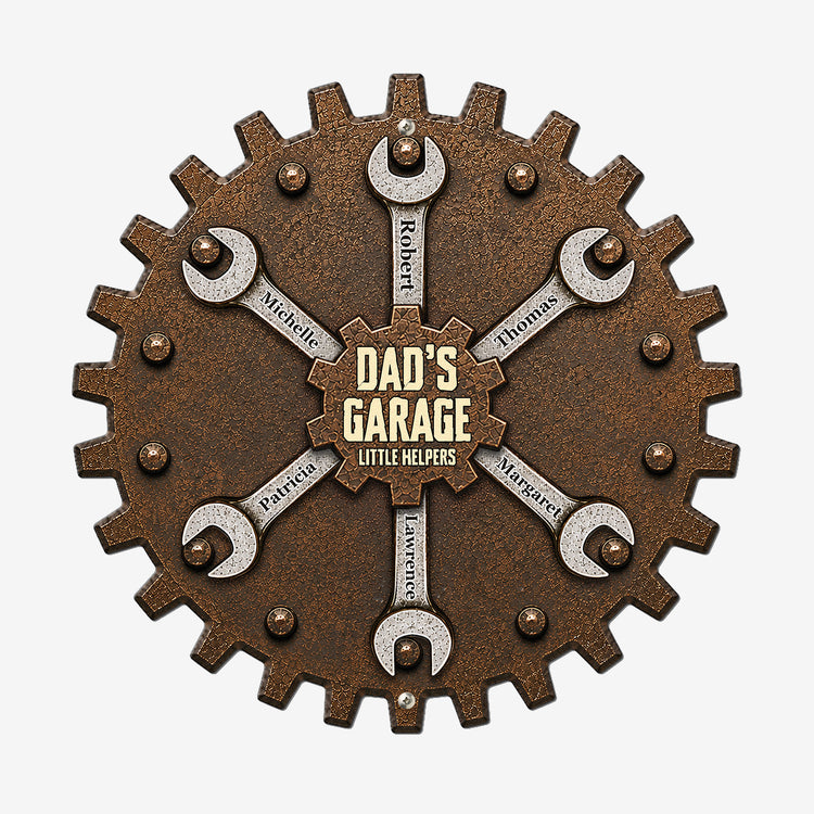 Dad’s-Garage-Little-Helpers,-Father's-Day-Steel-Man-Cave-Sign-For-Daddy,-Papa,-Grandpa-Personalized-Metal-Sign-2