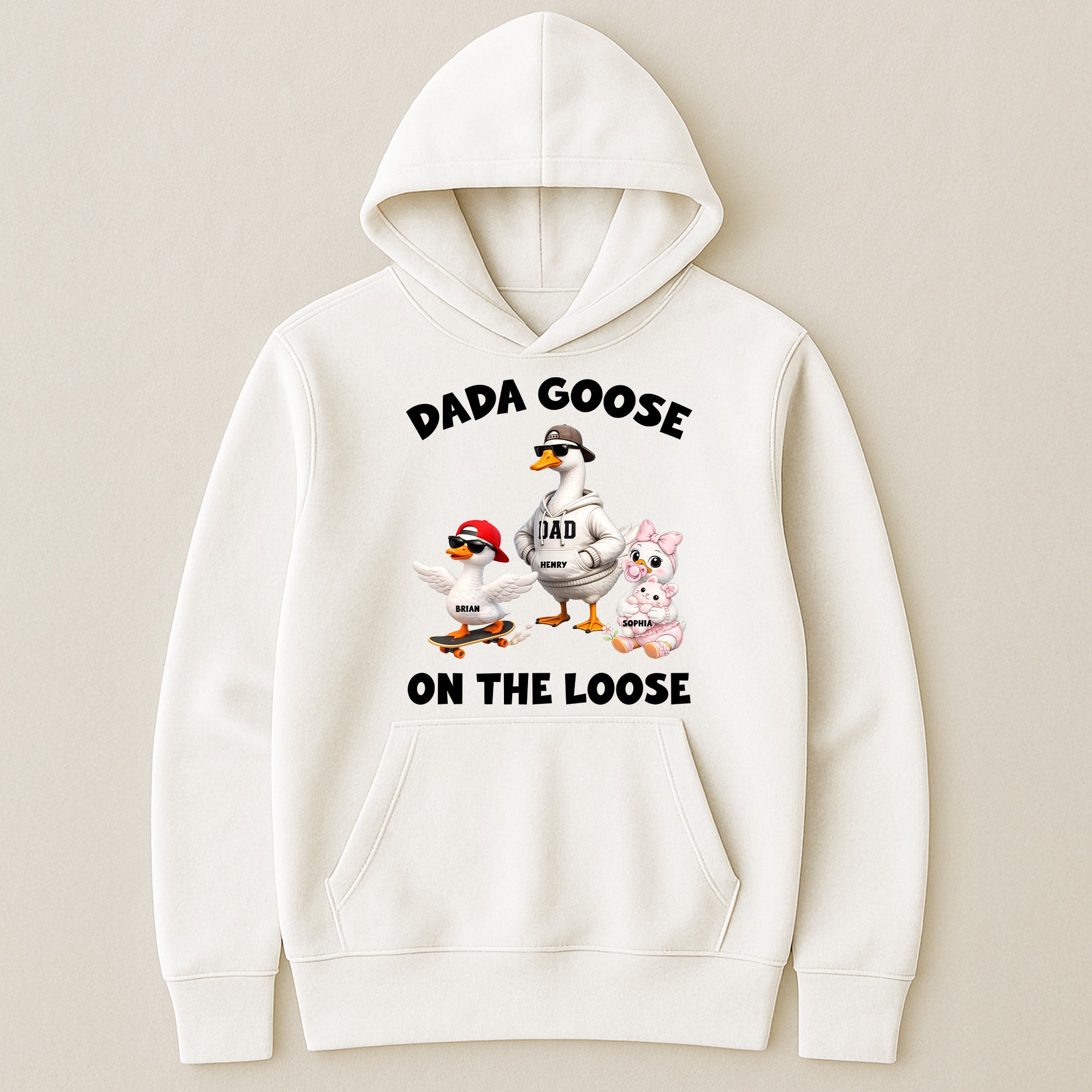 Dada-Goose-On-The-Loose-For-Daddy,-Papa-Personalized-Shirt-4