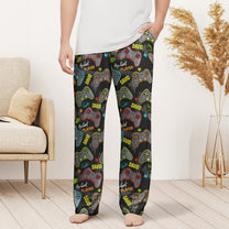 Daddy And Kid The Best Player - Personalized Sweatpants, Lounge Pants With Pockets