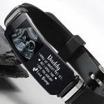 Daddy Love Bump Father's Day Gift For Men - Personalized Photo Bracelet
