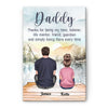 Daddy Thanks For Being My Hero, My Friend - Personalized Wrapped Canvas