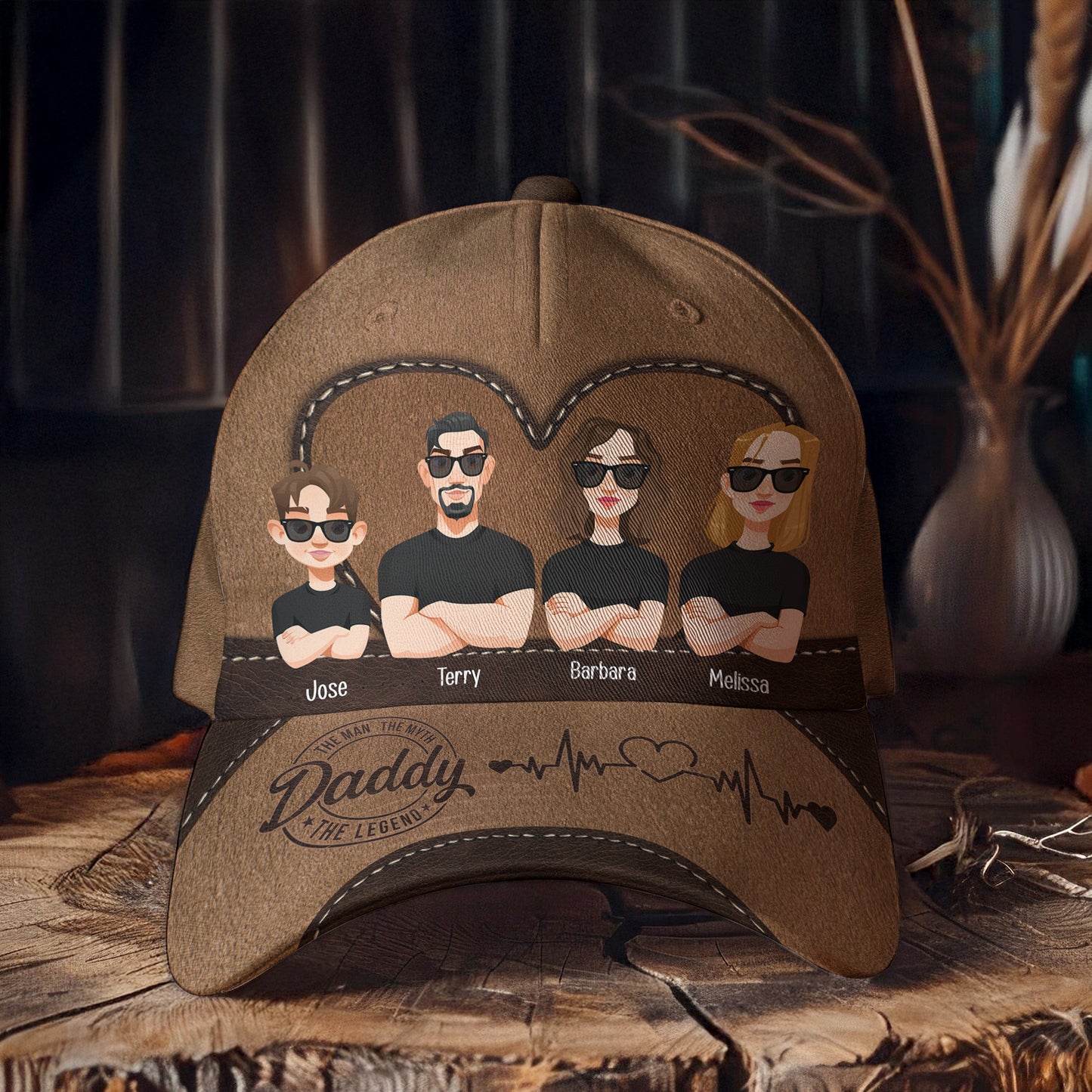 Daddy The Man The Myth The Legend - Personalized Classic Cap