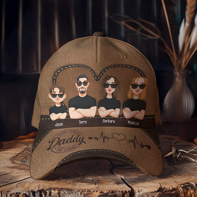 Daddy The Man The Myth The Legend - Personalized Classic Cap