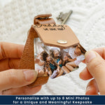 Daddy We Love You - Personalized Leather Photo Keychain