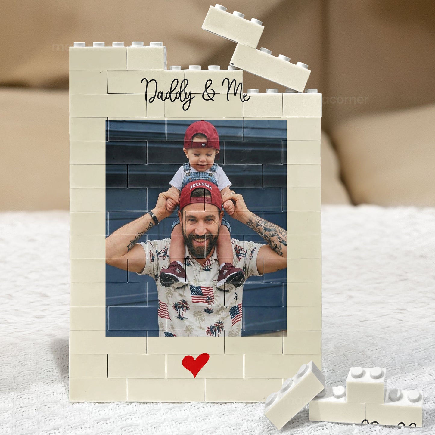 Daddy-&-Me-Father'S-Day-Gift-For-Dad,-Husband-Personalized-Rectangle-Building-Brick-1