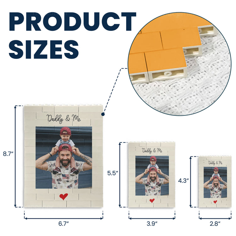 Daddy-&-Me-Father'S-Day-Gift-For-Dad,-Husband-Personalized-Rectangle-Building-Brick-5