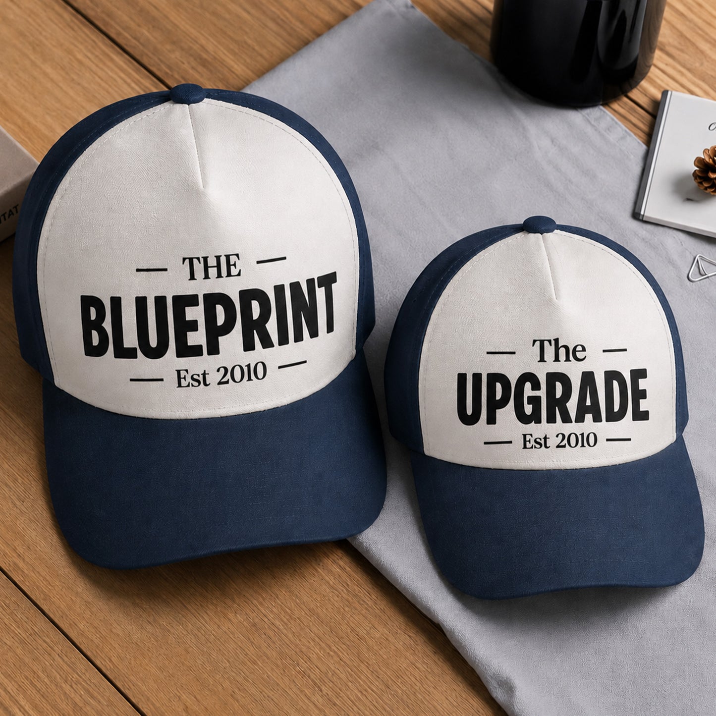 Daddy-&-Me-Prototype-Version-2,-Father-&-Son,-Daughter-Matching-Shirts-Personalized-Cap-2