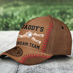 Daddy's Dream Team - Baseball Dad, Father's Day Gift - Personalized Classic Cap