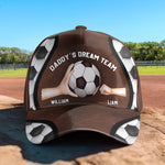 Daddy's Dream Team - Baseball, Basketball, Softball, Soccer, Football Dad - Personalized Classic Cap