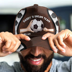 Daddy's Dream Team - Baseball, Basketball, Softball, Soccer, Football Dad - Personalized Classic Cap
