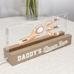 Daddy's Dream Team - Custom Sport Baseball, Soccer, Football - Personalized LED Night Light