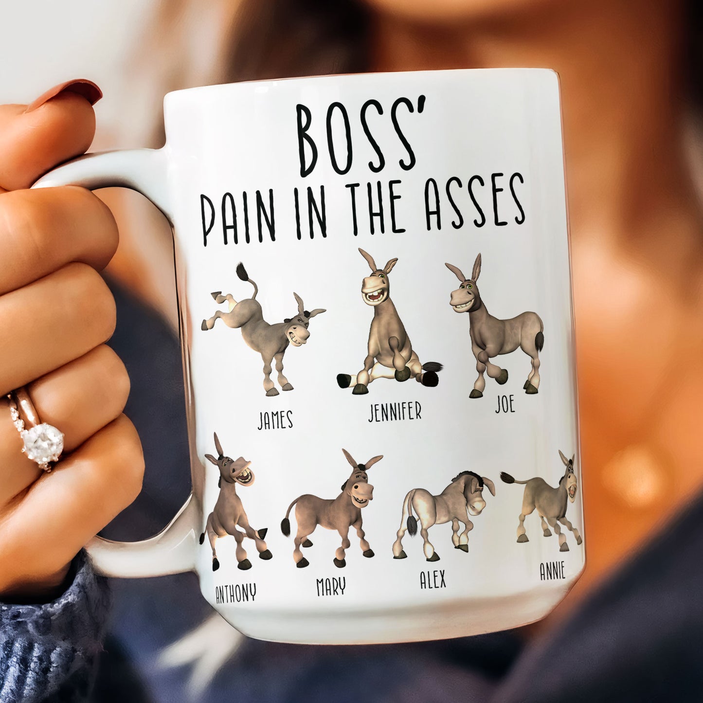 Boss' Pain In The Asses - Funny Boss Gift - Personalized Mug