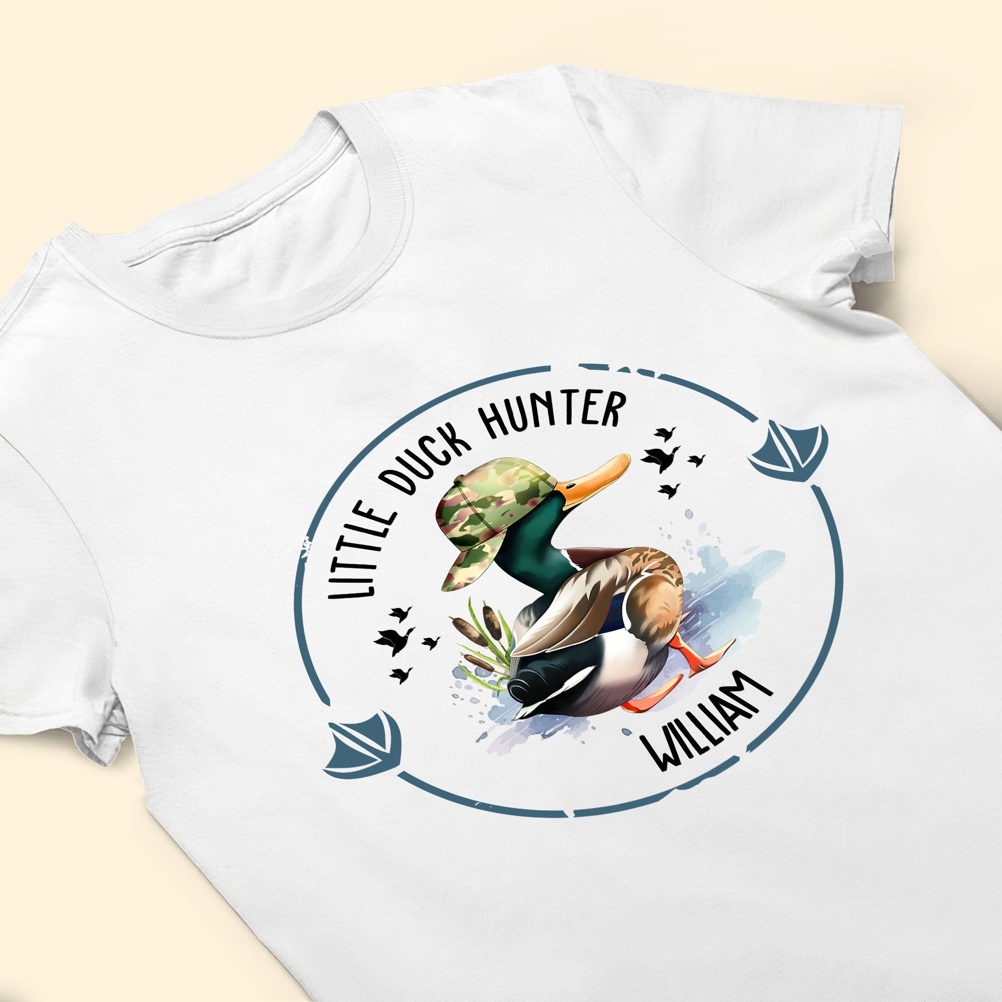 Daddy's Little Duck Hunter - Personalized Family Shirt