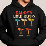 Daddy's Little Helpers Custom Kids Name - Personalized Shirt