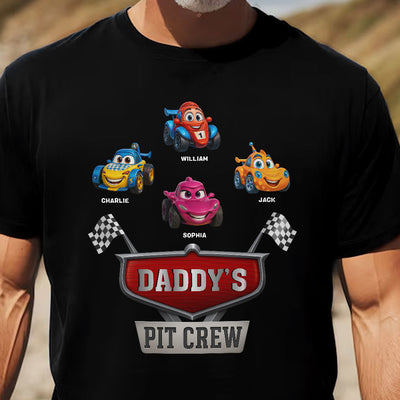 Father's Day Gifts, Daddy's Pit Crew - Personalized Shirt