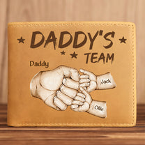 Daddy's Team - Personalized Leather Wallet