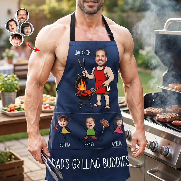 Dads_Grilling_Buddies_Fathers_Day_Gift_For_Dad_Husband_Personalized_Apron_1