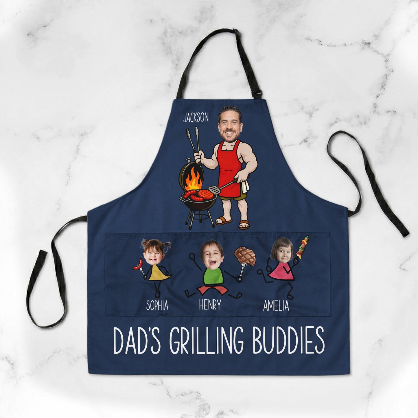 Dads_Grilling_Buddies_Fathers_Day_Gift_For_Dad_Husband_Personalized_Apron_3