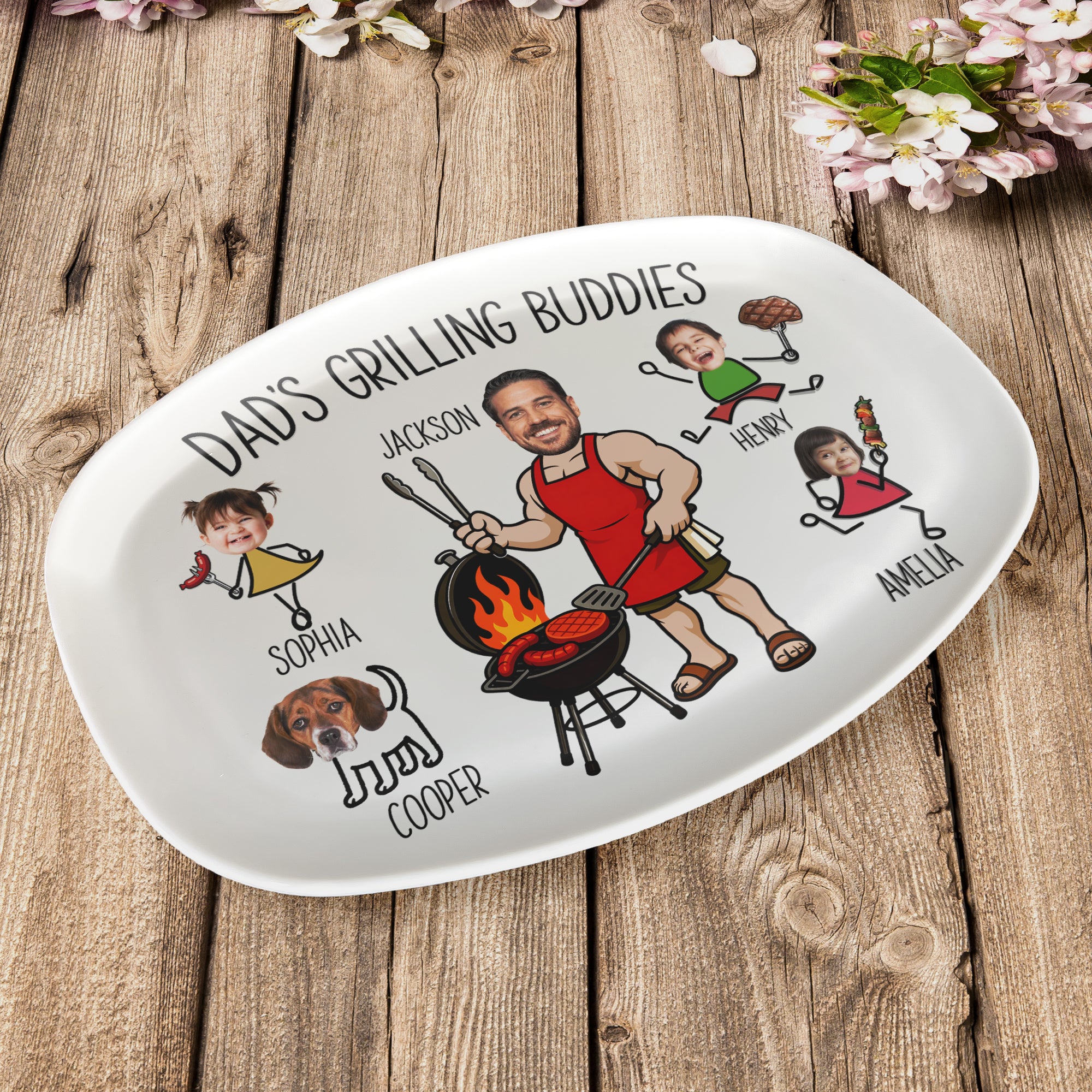 Dads-Grilling-Buddies-Fathers-Day-Gift-For-Daddy-Husband-Grandpa-Personalized-Platter-4