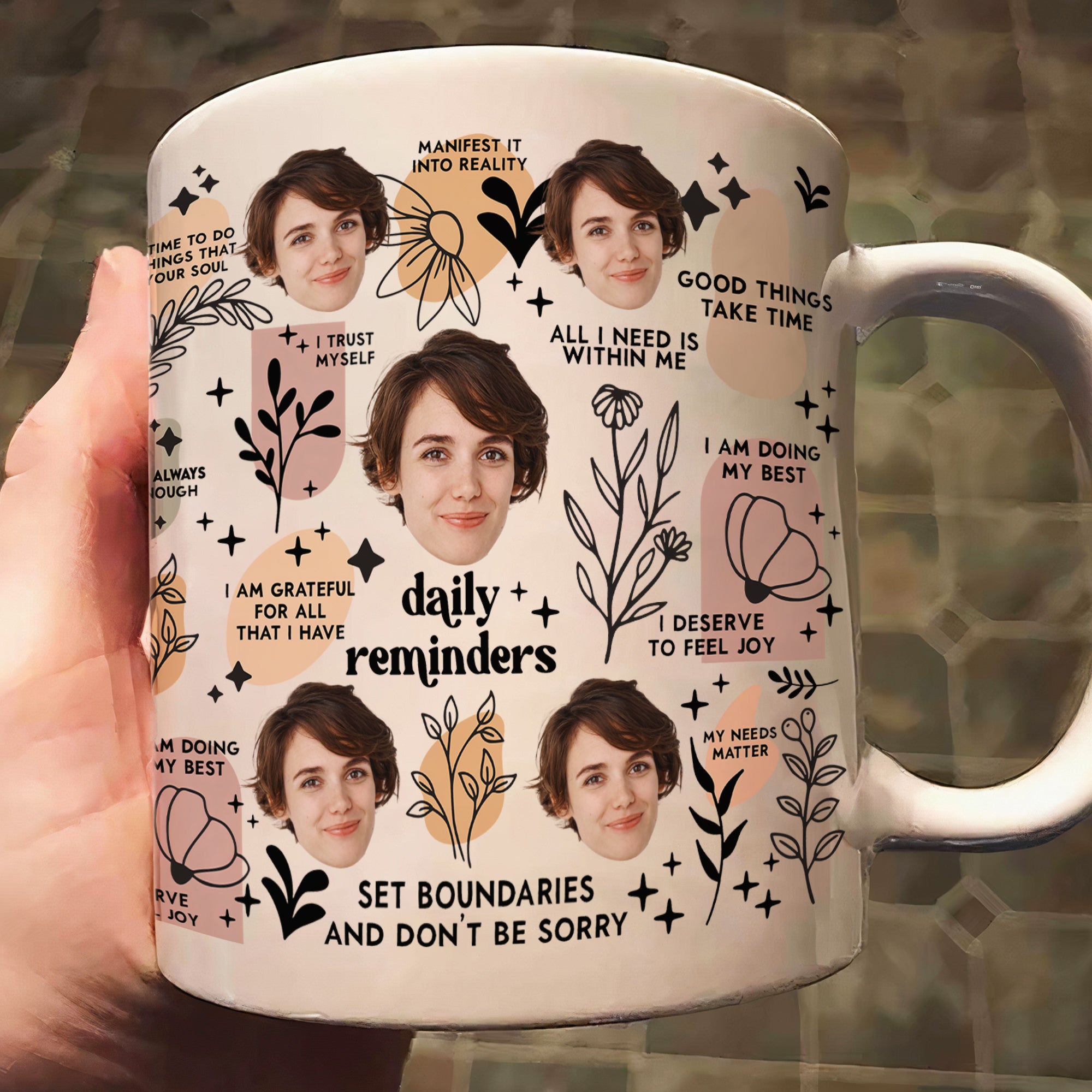 Daily Manifestation Reminders - Personalized Photo Mug – Macorner