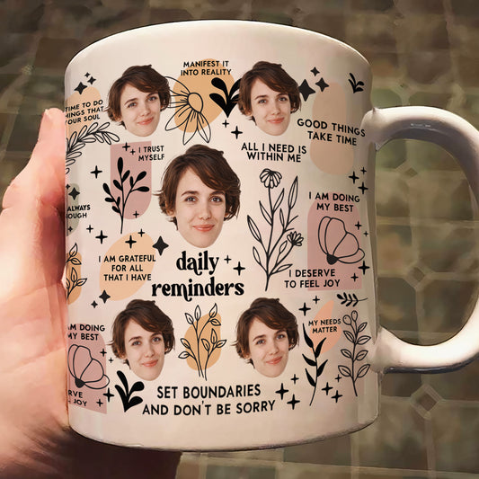 Daily Manifestation Reminders - Personalized Photo Mug