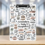 Daily Reminders Office Funny Gift For Coworkers Boss - Personalized Acrylic Clipboard