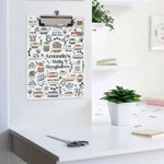 Daily Reminders Office Funny Gift For Coworkers Boss - Personalized Acrylic Clipboard