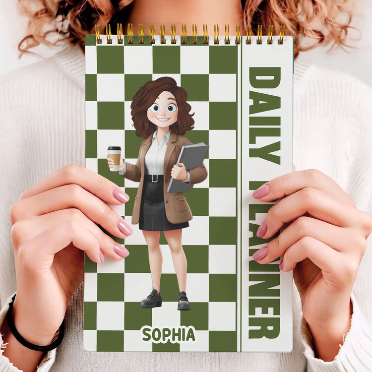 Daily-Planner-Custom-Name,-Character-Gift-For-Coworker-Custom-Planner-4