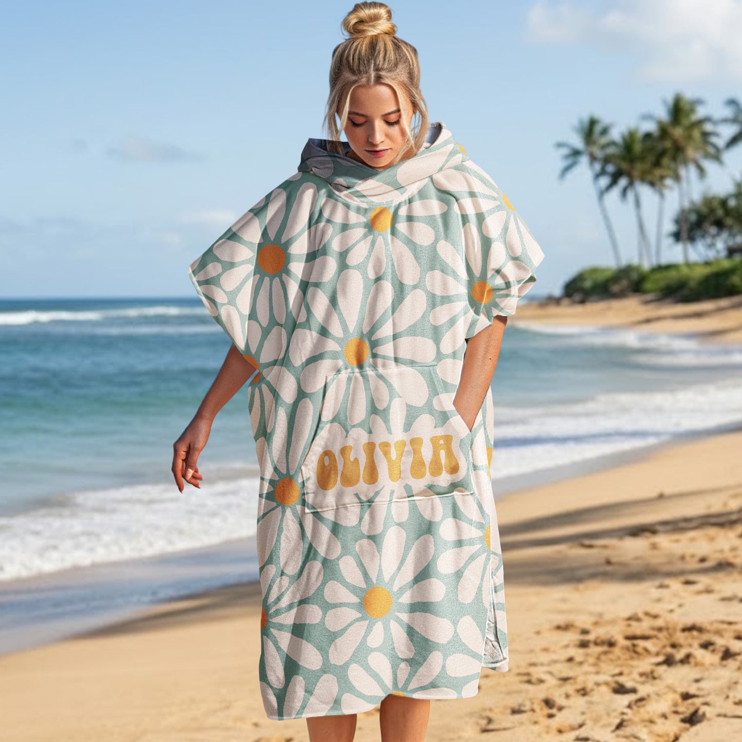 Daisy,-70S-Boho-Custom-Name-Personalized-Beach-Towel-1