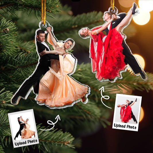 Dance Ornaments - Ballroom Dance Xmas Decorations - Personalized Acrylic Photo Ornament