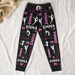 Dancing Girl Custom Name - Personalized Sweatpants - Lounge Pants  With Pockets, Custom Pajama Pants, Jogger Sweatpants, Gift For Her