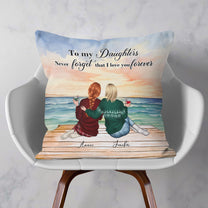 Daughter Never Forget That I Love You Forever - Personalized Pillow (Insert Included)