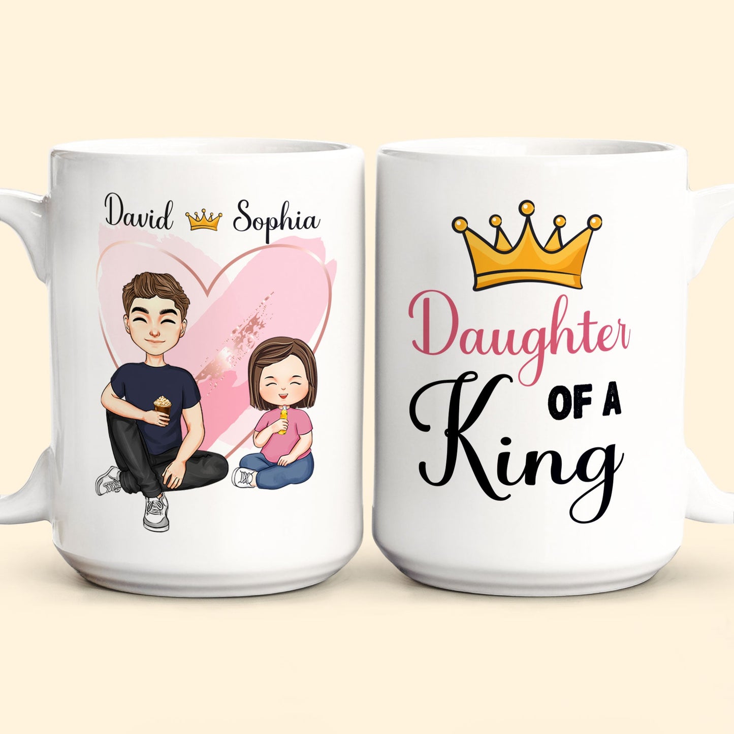 Daughter Of A King - Personalized Mug