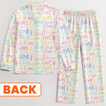Daughter Of The King With Faith Hope Love - Personalized Satin Pajama Set