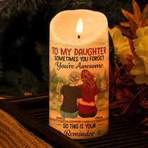 Daughter - This Is Your Reminder - Personalized LED Candle