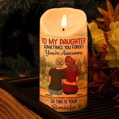 Daughter - This Is Your Reminder - Personalized LED Candle