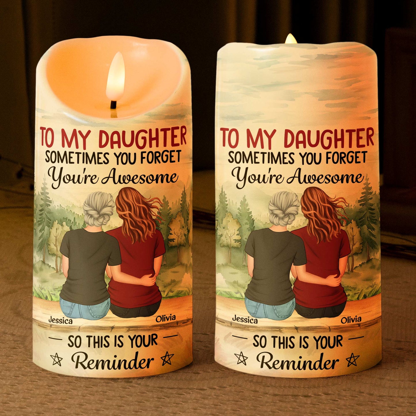 Daughter - This Is Your Reminder - Personalized LED Candle