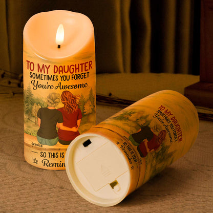 Daughter - This Is Your Reminder - Personalized LED Candle