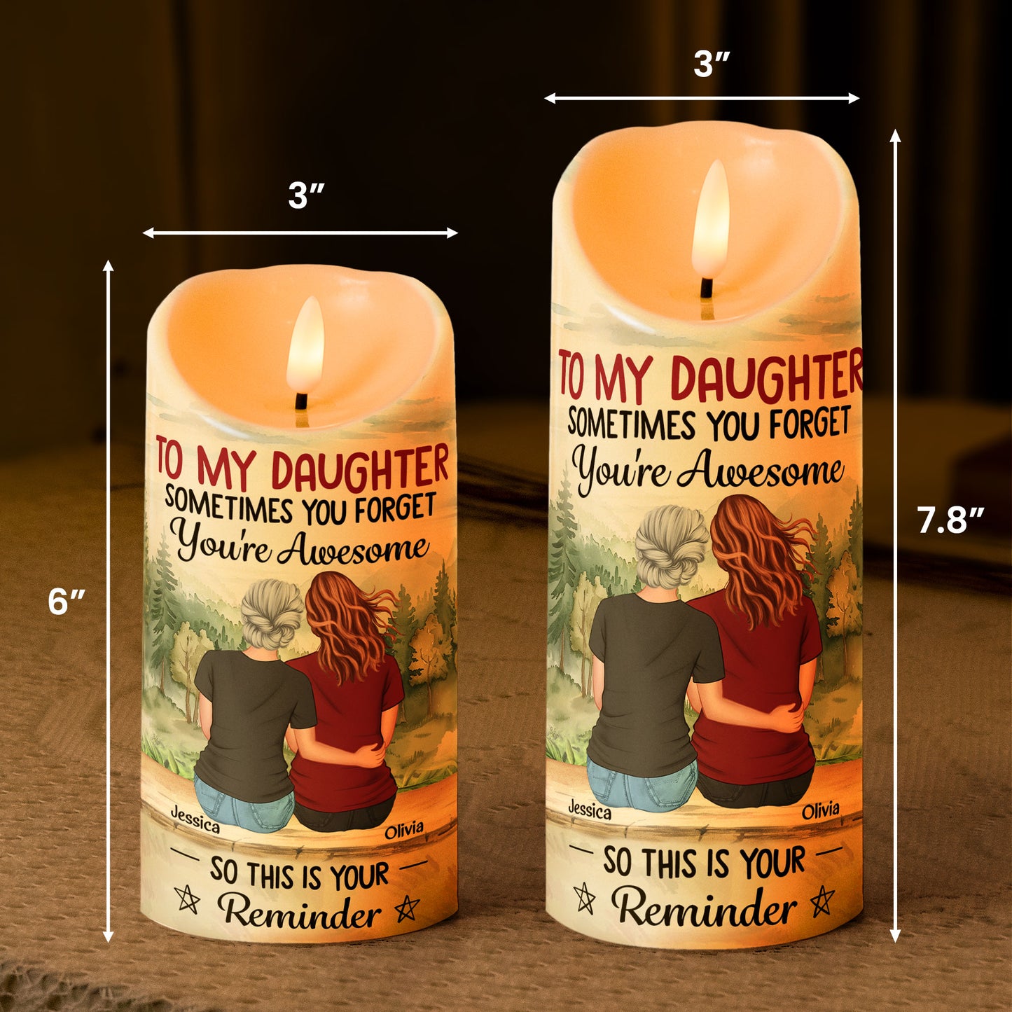 Daughter - This Is Your Reminder - Personalized LED Candle