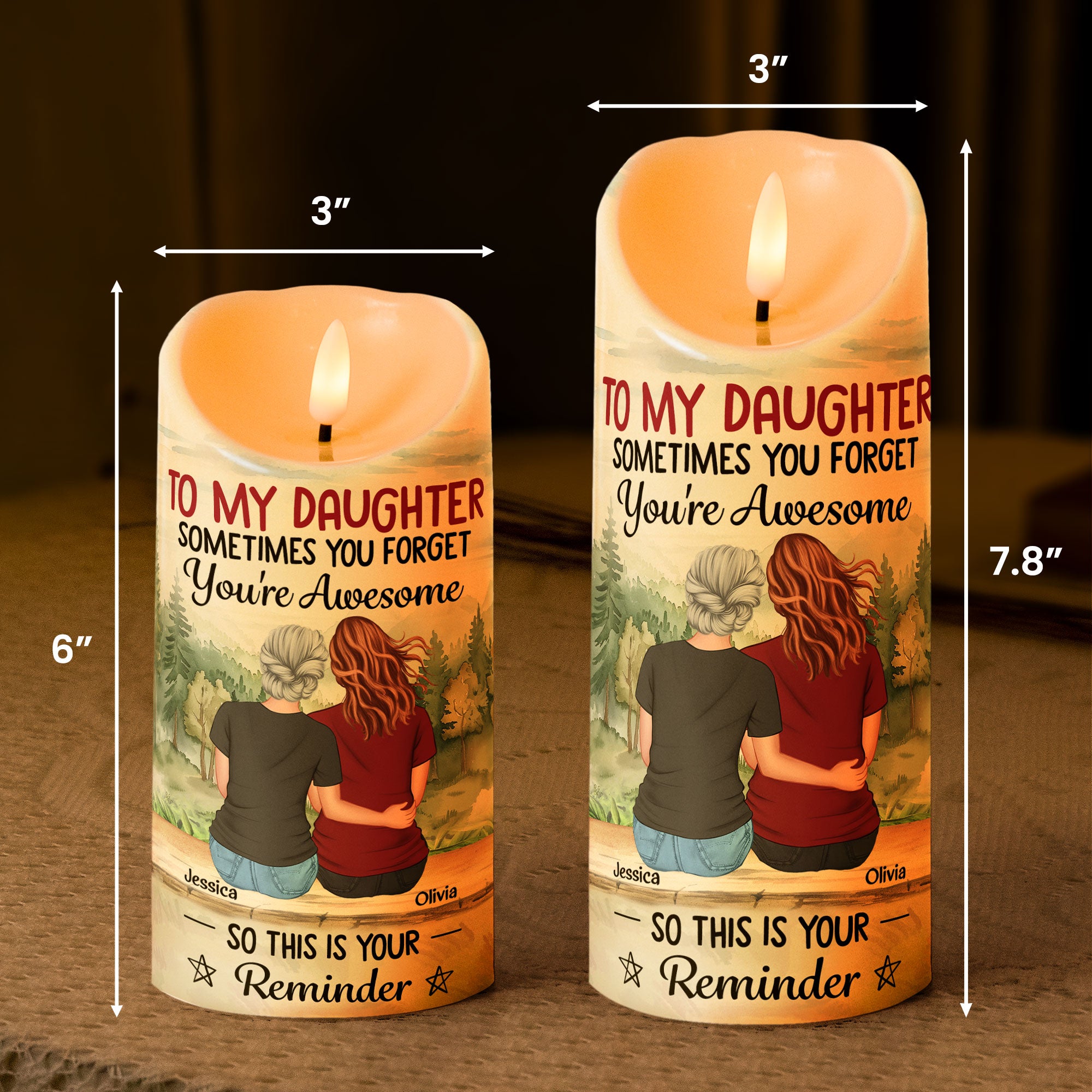 Daughter - This Is Your Reminder - Personalized LED Candle