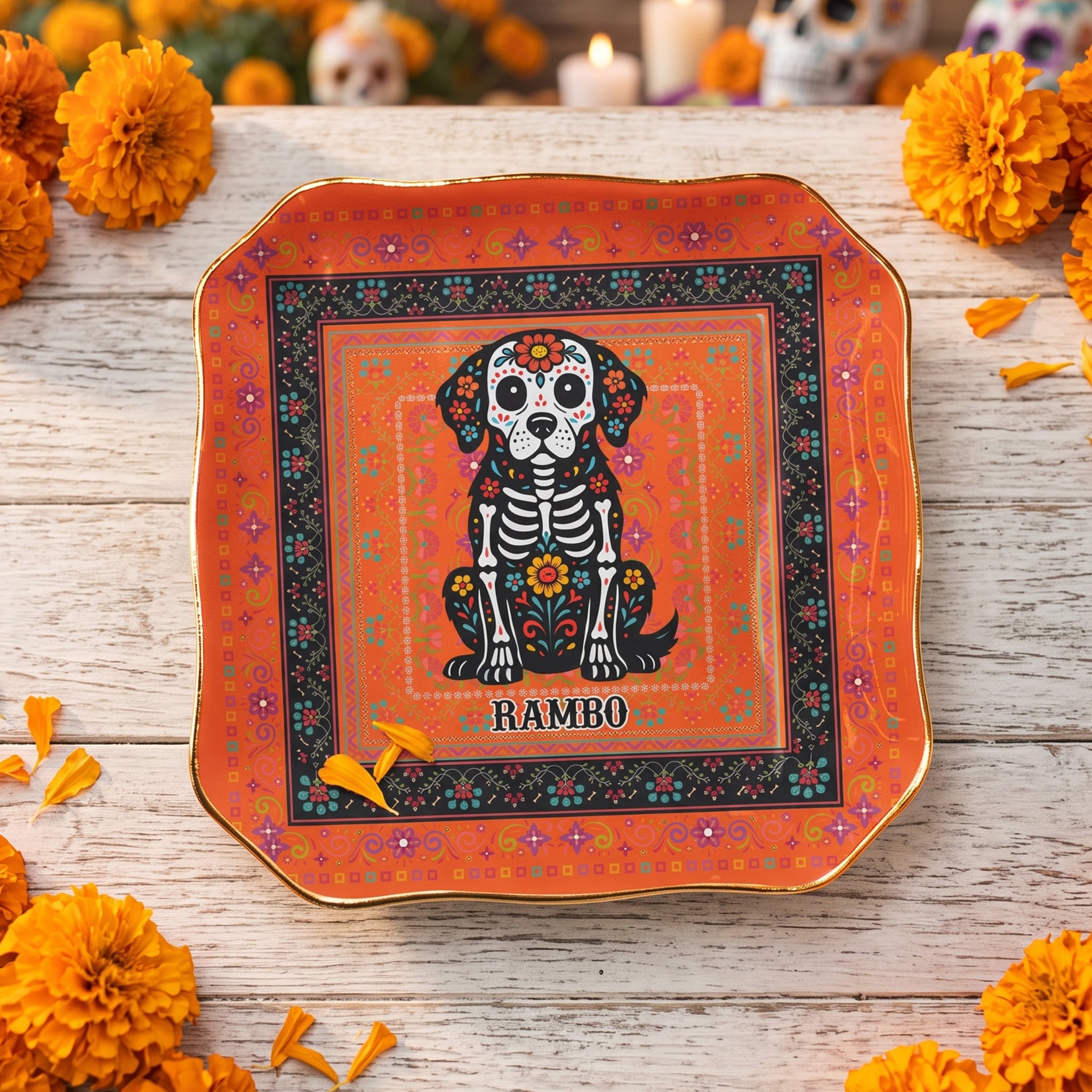 Day-Of-The-Dead-Dog-Cat-Pet-Hispanic-Mexican-Flowers-Personalized-Jewelry-Dish5
