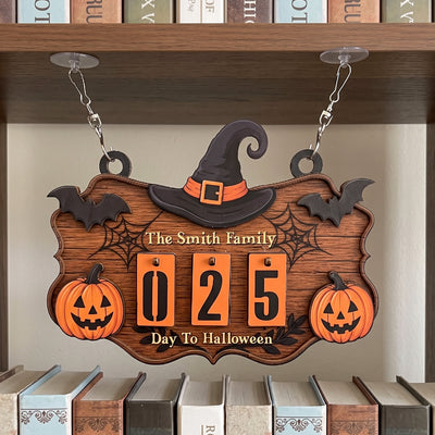 Days To Halloween Tracker - Personalized Tracker Sign