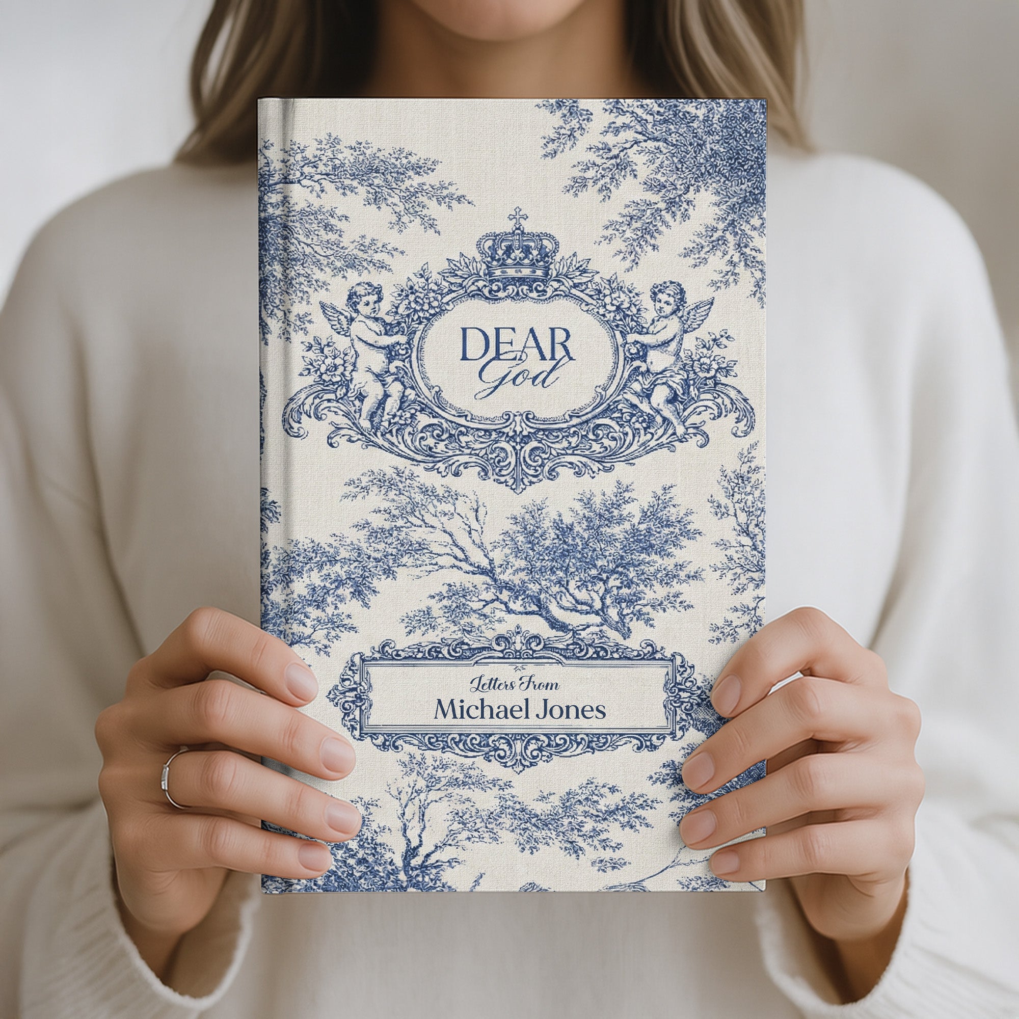 Dear God Letters From - Sermon Notes Faith Gift - Personalized Hardcover Journal