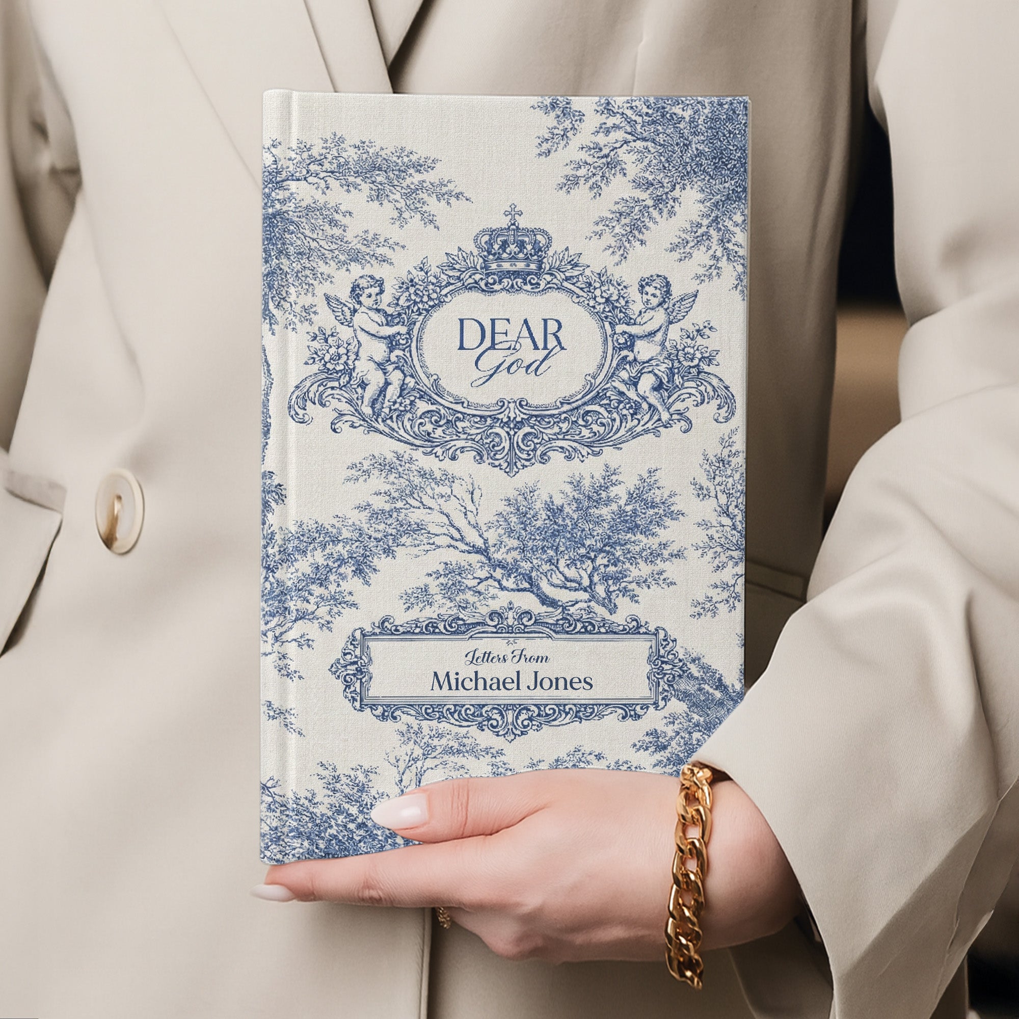Dear God Letters From - Sermon Notes Faith Gift - Personalized Hardcover Journal