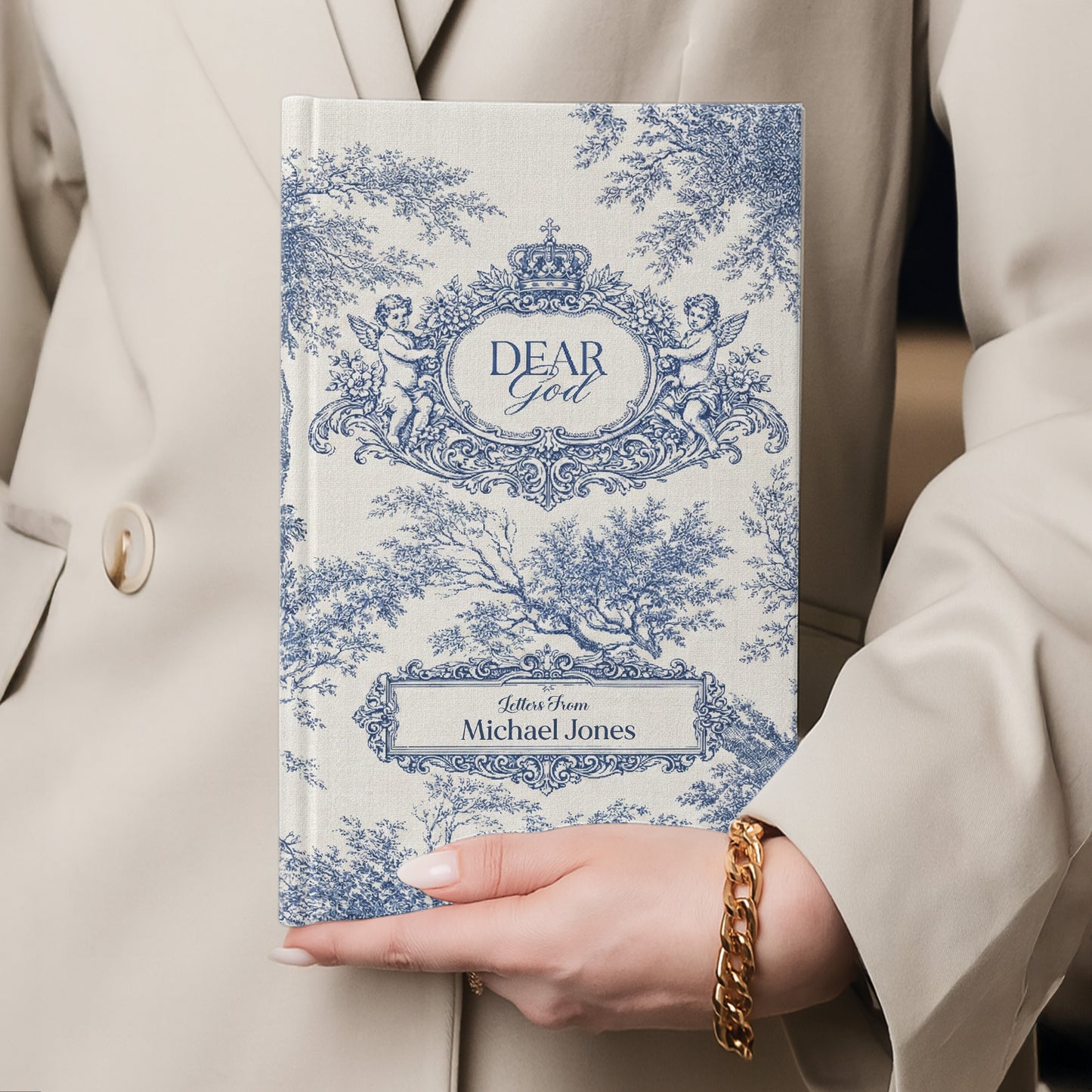 Dear God Letters From - Sermon Notes Faith Gift - Personalized Hardcover Journal
