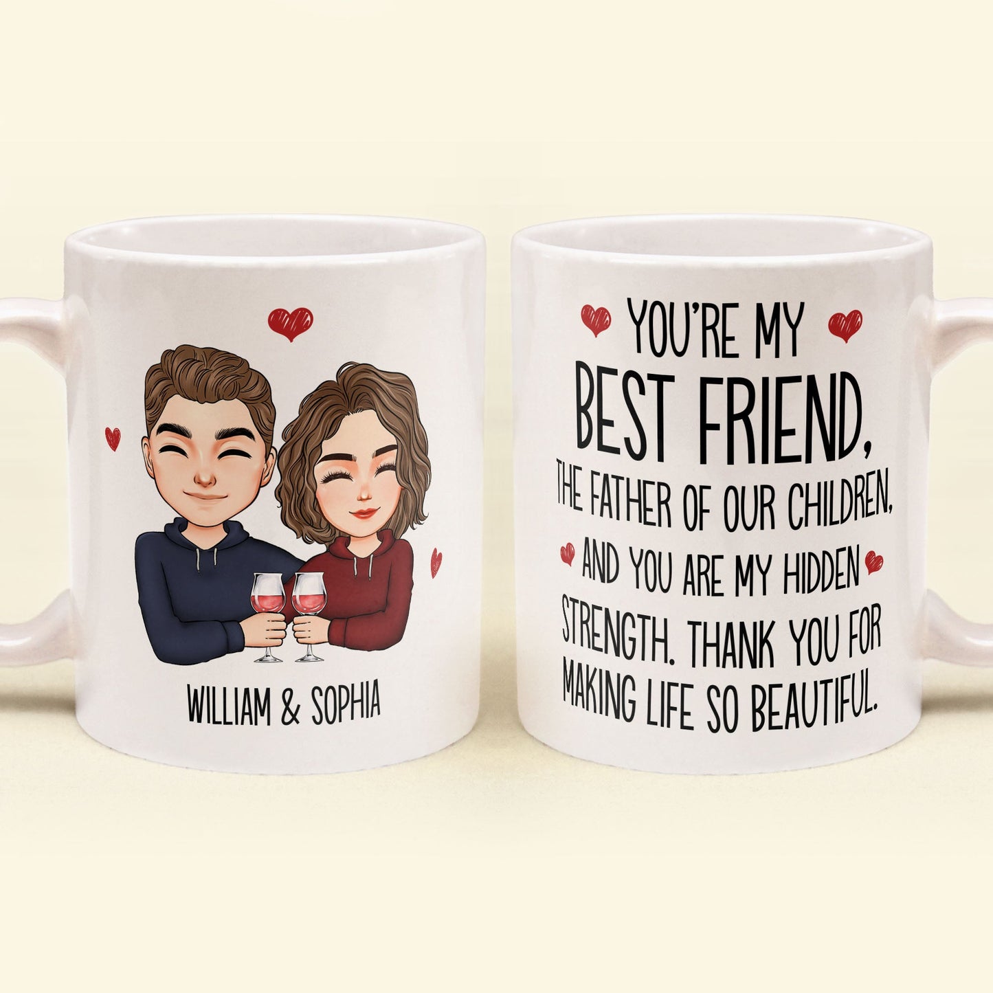 Dear Husband, Thank You From Wife - Personalized Mug