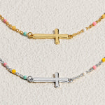 Dear Lord Bless This Beautiful Girl Protect Her - Cross Bracelet With Custom Card