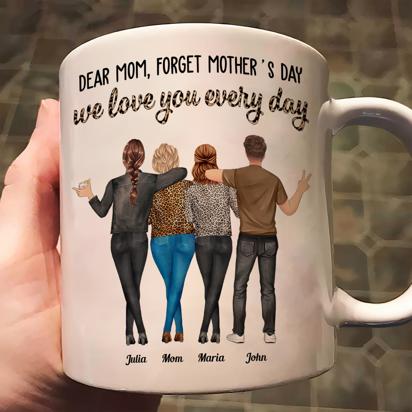 Dear Mom, Forget Mother's Day Love You Every Day - Personalized Mug