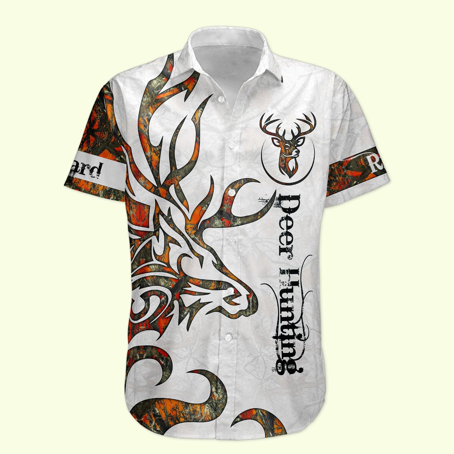 Deer Hunting Camo Realtree Custom Name Tactical Aloha Shirts - Custom Hawaiian Shirts